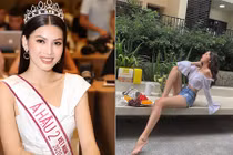 Á hậu Ngọc Thảo khoe eo thon, chân dài nóng bỏng hút mắt