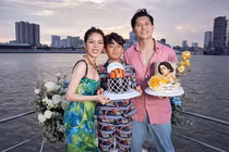 Lệ Quyên khoe ảnh sinh nhật sang chảnh bên con trai và tình trẻ