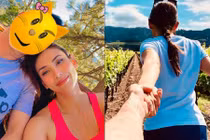 Siêu mẫu Võ Hoàng Yến khoe ảnh tình tứ với bạn trai bên Mỹ