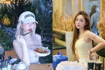 Hot face sao Việt: Ngọc Trinh xuất hiện với tóc nhuộm màu bạch kim