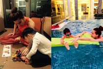 Khoảnh khắc bình yên của Hồ Ngọc Hà bên con trai