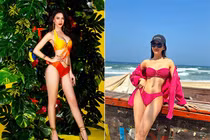 Tân Miss Universe Vietnam 2023 Bùi Quỳnh Hoa nóng bỏng với bikini