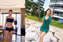 Xuýt xoa vòng 2 săn chắc, nổi cơ của Thu Minh