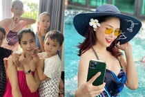 Nhan sắc Á hậu Thùy Giang có gia đình 7 người mắc COVID-19