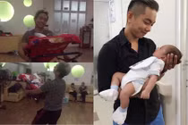 Phan Hiển hạnh phúc khiêu vũ cùng con trai 3 tháng tuổi