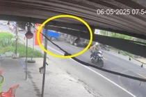 Lái xe ba gác chuyển làn đột ngột bị xe ben tông tử vong