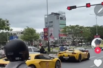 Dàn siêu xe của “bà trùm” thẩm mỹ ngang nhiên vượt đèn đỏ 