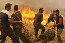 Hỏa hoạn thiêu đốt thủ đô Hy Lạp