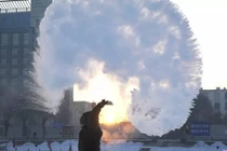 Chùm ảnh Trung Quốc lạnh cóng trong đợt rét kỷ lục hiện nay