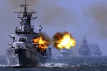 Nga đem tàu chống ngầm "khủng" tập trận ở Biển Đông