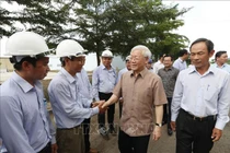 Hình ảnh Tổng bí thư, Chủ tịch nước làm việc tại Kiên Giang
