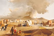 Tranh vẽ thành phố Pompeii trước khi bị núi lửa chôn vùi