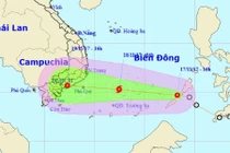 Áp thấp nhiệt đới nhắm vào các tỉnh Nam Bộ