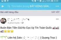 Ngang nhiên rao bán tiền giả trên Facebook