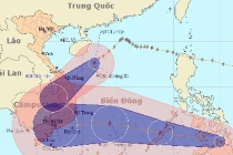 Bão Krosa tiến gần Đà Nẵng và Bình Định