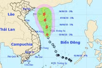 Sáng nay áp thấp nhiệt đới có thể mạnh lên thành bão 