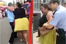 Phẫn nộ người phụ nữ lao đến cưỡng hôn cụ ông 70 tuổi giữa đường