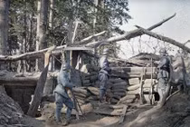 Ảnh màu binh sĩ trên mặt trận phía Tây hồi CTTG 1