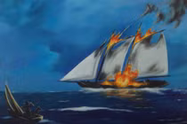 Kinh hãi tàu “ma” bốc cháy rồi biến mất đầy bí ẩn