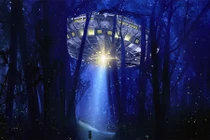 Dấu tích giật mình về căn cứ UFO trong rừng rậm nước Anh 