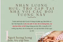 COVID-19: Đối tượng nào được trả lương hưu, trợ cấp tại nhà?