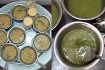 Lớp mầm non cho trẻ 1 tuổi ăn mì tôm, mặc dù thu 50.000 tiền ăn/ ngày