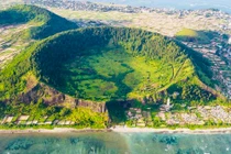 Ảnh siêu thực miệng núi lửa triệu năm tuổi trên đảo Lý Sơn