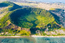 Ảnh siêu thực miệng núi lửa triệu năm tuổi trên đảo Lý Sơn