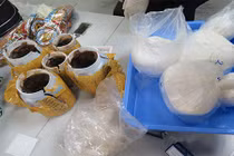 Cụ bà 76 tuổi mang gần 3kg ma tuý lên máy bay