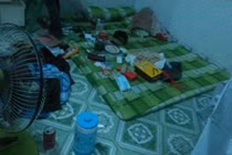 Dãy trọ 8 phòng, 7 phòng bị trộm khoắng sạch