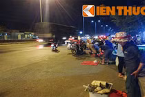 Họp chợ trên quốc lộ 51 gây mất an toàn giao thông