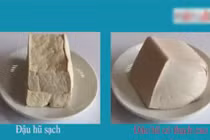 Hãi hùng đậu phụ chứa thạch cao 