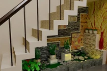 Bày cách trang trí tuyệt đẹp cho "góc chết" gầm cầu thang