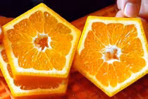Độc đáo cam ngũ giác giá siêu đắt 