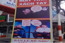 Cười té ghế với biển quảng cáo "đu" theo người nổi tiếng ở VN