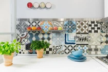 Phát sốt những mẫu giấy dán tường họa tiết gạch bông đẹp hút mắt 