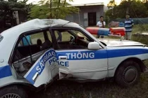 Thiếu úy cảnh sát bị thương khi đuổi xế hộp chở 3.000 viên ma túy