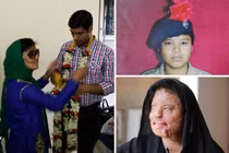 Chuyện tình cảm động của cô gái mặt biến dạng vì axit