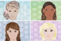 Thay đổi hình dáng mặt nhờ nhuộm màu tóc kiểu lạ