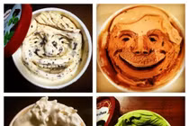 Ngắm những khuôn mặt cười hóm hỉnh trên ly kem