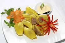 Mít chín nhồi thịt hấp, món ăn cực lạ cực ngon