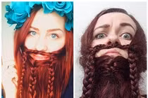 Xu hướng tết tóc làm râu cực dị của gái xinh