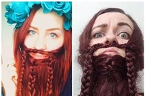 Xu hướng tết tóc làm râu cực dị của gái xinh