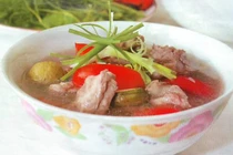 Canh sườn non nấu sấu ngon mà dễ làm