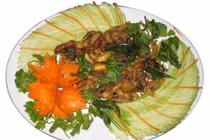 Món ngon từ nhộng ong đất Quảng