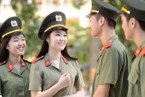 Thí sinh Hòa Bình thi trường công an đều nhập học
