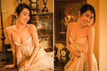 Thúy Ngân Gạo nếp gạo tẻ "trễ nải" khoe vòng một táo bạo