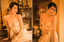 Thúy Ngân Gạo nếp gạo tẻ "trễ nải" khoe vòng một táo bạo