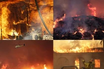 Kinh hoàng biển lửa “nuốt” rừng rậm, nhà cửa ở Los Angeles