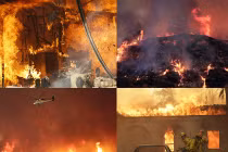 Kinh hoàng biển lửa “nuốt” rừng rậm, nhà cửa ở Los Angeles